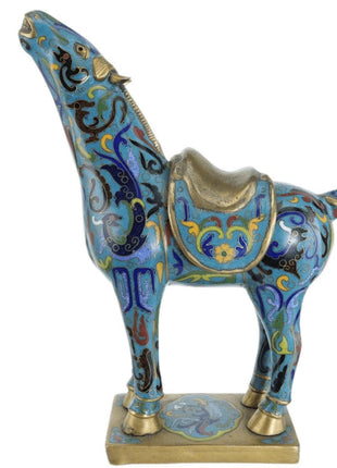 Republic Period Chinese Cloisonne Horse Form Censer - Estate Fresh Austin