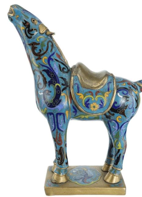 Republic Period Chinese Cloisonne Horse Form Censer - Estate Fresh Austin