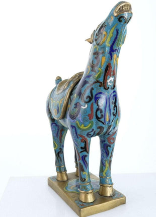 Republic Period Chinese Cloisonne Horse Form Censer - Estate Fresh Austin