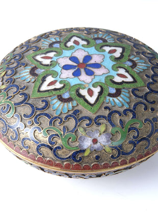 Republic Period Chinese Cloisonné Trinket box - Estate Fresh Austin