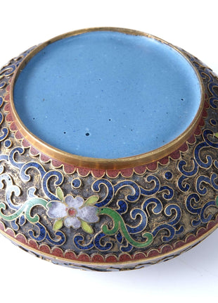 Republic Period Chinese Cloisonné Trinket box - Estate Fresh Austin