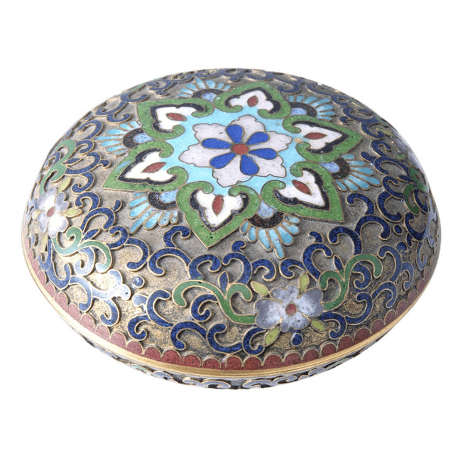 Republic Period Chinese Cloisonné Trinket box - Estate Fresh Austin