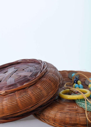 Republic Period Chinese Sewing baskets Pair - Estate Fresh Austin