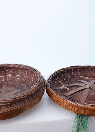 Republic Period Chinese Sewing baskets Pair - Estate Fresh Austin