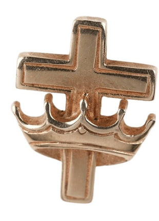 retired James Avery 14k Cross with Crown Tie Tac/Lapel pin - Estate Fresh Austin