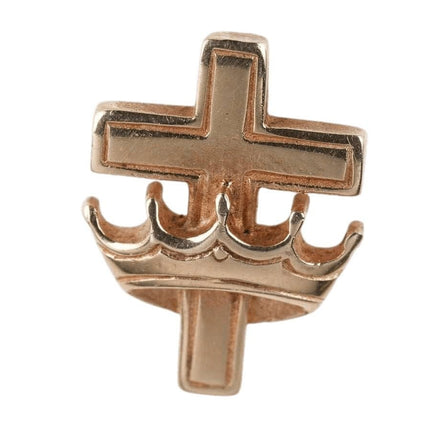 retired James Avery 14k Cross with Crown Tie Tac/Lapel pin - Estate Fresh Austin