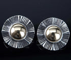 Retired James Avery 14K gold and sterling sunburst earrings - Estate Fresh Austin