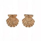 Retired James Avery 14k shell earrings - Estate Fresh Austin