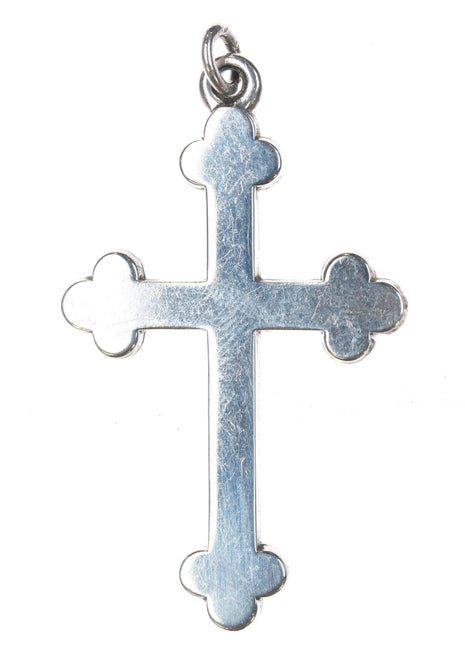 Retired James Avery budded cross pendant sterling silver - Estate Fresh Austin