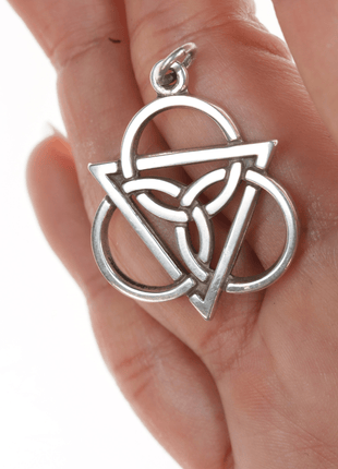 Retired James Avery celtic holy trinity pendant in sterling - Estate Fresh Austin