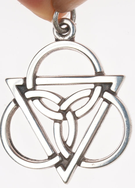 Retired James Avery celtic holy trinity pendant in sterling - Estate Fresh Austin