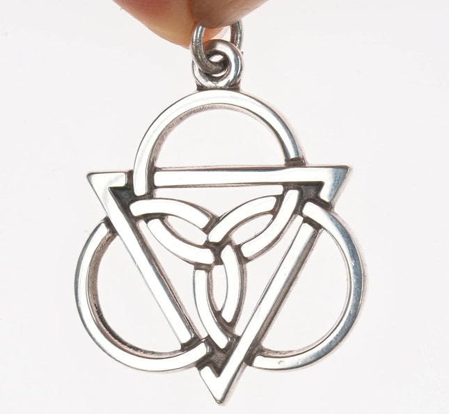Retired James Avery celtic holy trinity pendant in sterling - Estate Fresh Austin