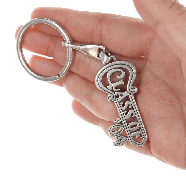 Retired James Avery Class of '04 Keychain in sterling - Estate Fresh Austin