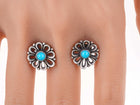 Retired James Avery De Flores sterling and turquoise earrings - Estate Fresh Austin