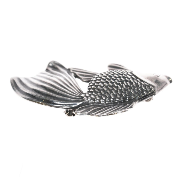 Retired James Avery fish pin in sterling - Estate Fresh Austin