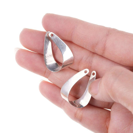 Retired James Avery Hammered sterling Hoop earrings and jackets - Estate Fresh Austin