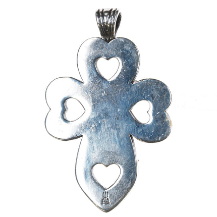 Retired James Avery heart cross pendant sterling silver - Estate Fresh Austin