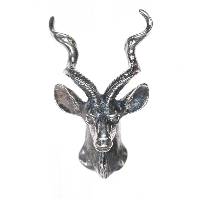 Retired James Avery Kudu Antelope lapel pin/tie tac sterling silver - Estate Fresh Austin