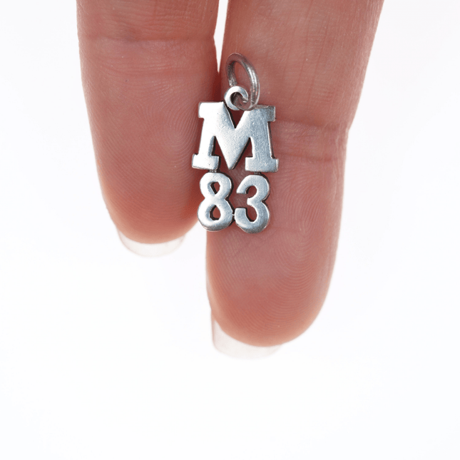 Retired James Avery M 83 Charm in sterling - Estate Fresh Austin