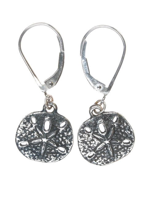 Retired James Avery Sand dollar dangle earrings in sterling - Estate Fresh Austin