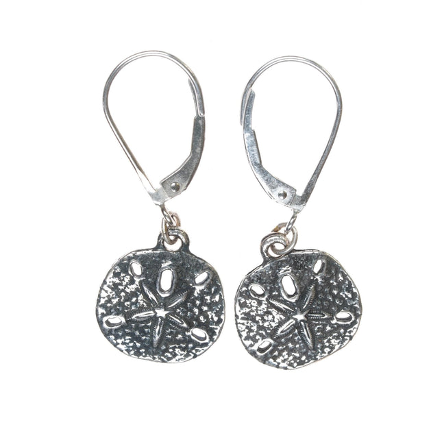 Retired James Avery Sand dollar dangle earrings in sterling - Estate Fresh Austin