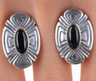 Retired James Avery Sterling and onyx Southwestern Style earrings - Estate Fresh Austin