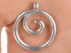 Retired James Avery Sterling circle swirl pendant - Estate Fresh Austin