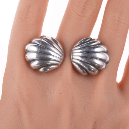 Retired James Avery Sterling shell earrings - Estate Fresh Austin