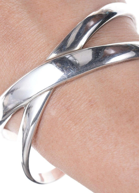 Retired James Avery Sterling X Infinity cuff bracelet - Estate Fresh Austin