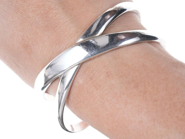 Retired James Avery Sterling X Infinity cuff bracelet - Estate Fresh Austin