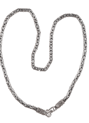 Retro 18" 5mm Sterling Byzantine chain - Estate Fresh Austin