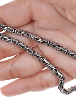 Retro 18" 5mm Sterling Byzantine chain - Estate Fresh Austin