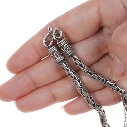 Retro 18" 5mm Sterling Byzantine chain - Estate Fresh Austin