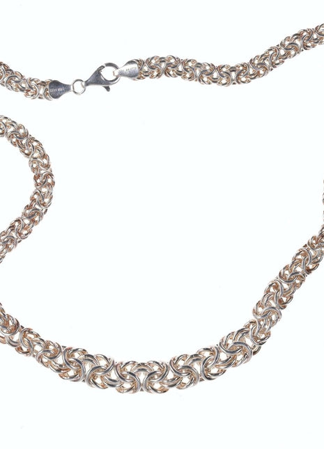 Retro 18" Sterling Byzantine necklace - Estate Fresh Austin