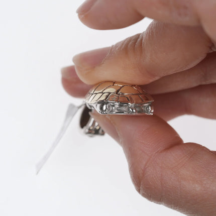 Retro Barry Kieselstein Cord 14k/Sterling turtle pendant - Estate Fresh Austin