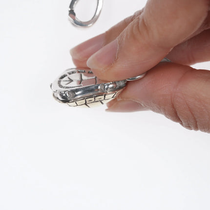 Retro Barry Kieselstein Cord 14k/Sterling turtle pendant - Estate Fresh Austin