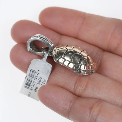 Retro Barry Kieselstein Cord 14k/Sterling turtle pendant - Estate Fresh Austin