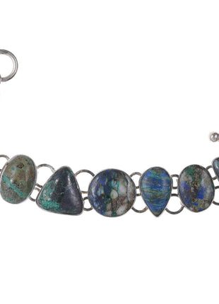 Retro Charles Albert Sterling Azurite bracelet - Estate Fresh Austin