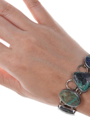 Retro Charles Albert Sterling Azurite bracelet - Estate Fresh Austin