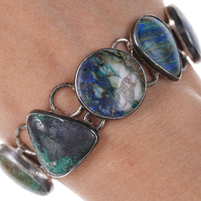 Retro Charles Albert Sterling Azurite bracelet - Estate Fresh Austin