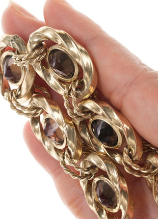 Retro Chunky Sterling Turkish Vermeil bracelet - Estate Fresh Austin