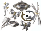 Retro Collection Mexican Sterling/Brass Mixed metals brooches x pin - Estate Fresh Austin