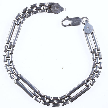 Retro Italian sterling link bracelet - Estate Fresh Austin