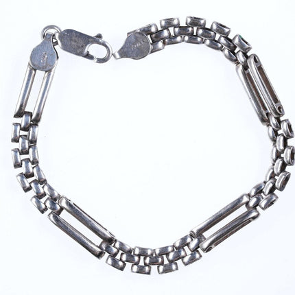 Retro Italian sterling link bracelet - Estate Fresh Austin