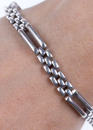 Retro Italian sterling link bracelet - Estate Fresh Austin