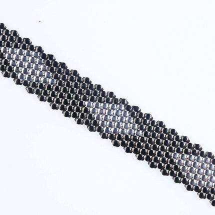 Retro Italian sterling mesh bracelet - Estate Fresh Austin