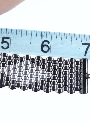 Retro Italian sterling mesh bracelet - Estate Fresh Austin