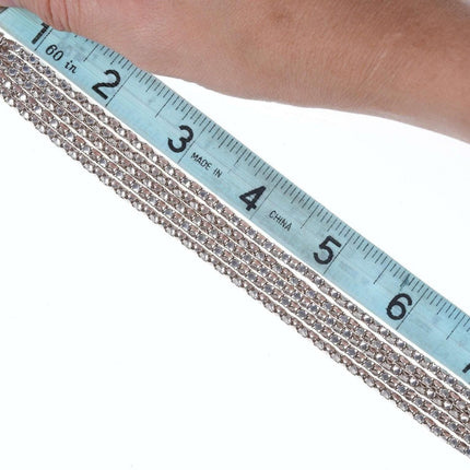 Retro Italian Sterling multi - strand bracelet - Estate Fresh Austin