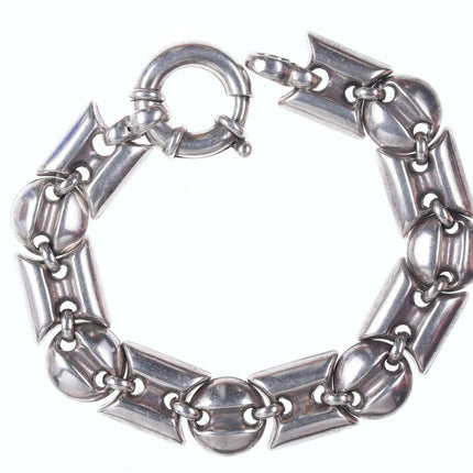 Retro Italian sterling silver link bracelet s - Estate Fresh Austin