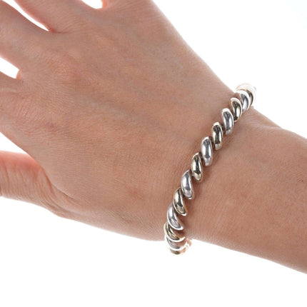 Retro Italian sterling silver link bracelet - Estate Fresh Austin